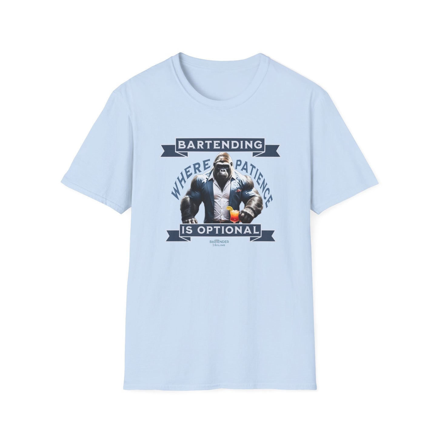 "Bartending: Where Patience is Optional" Men's Bartender Tee