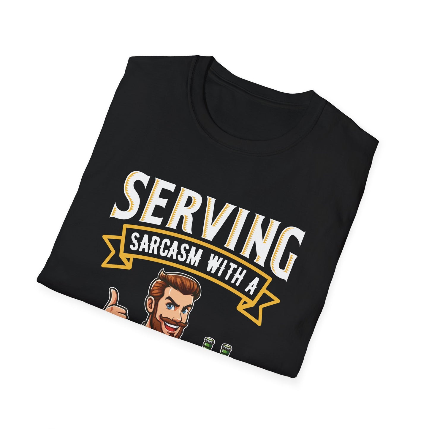 "Serving Sarcasm with a Side of Fries" Unisex Softstyle T-Shirt