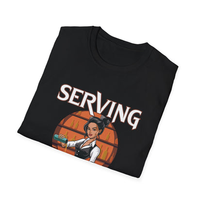 "Serving Drinks and Double Takes" Softstyle T-Shirt