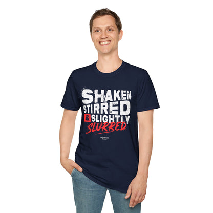 "Shaken, Stirred & Slightly Slurred" Bartender Tee