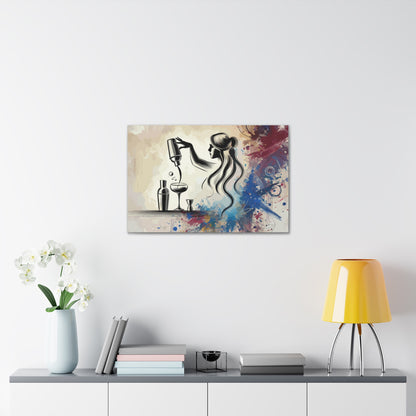 "The Art of Mixology" Bartender Canvas Art