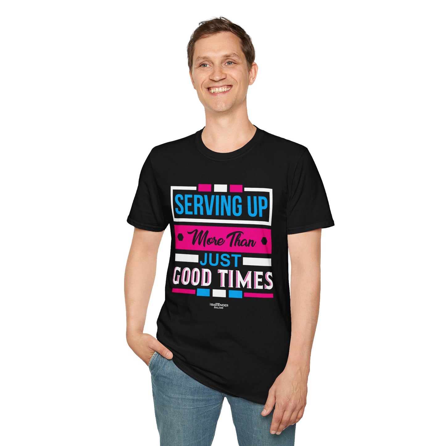 "Serving Up More Than Just Good Times" Unisex Softstyle T-Shirt