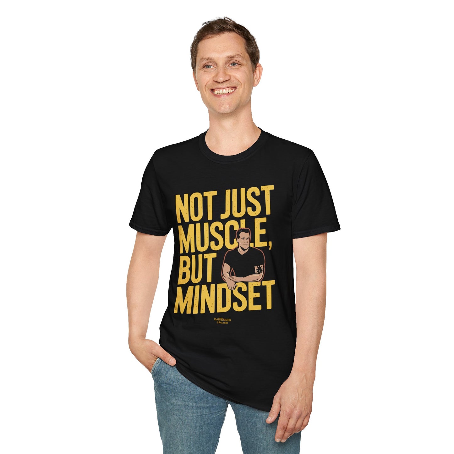 "Not Just Muscle, But Mindset" Softstyle T-Shirt