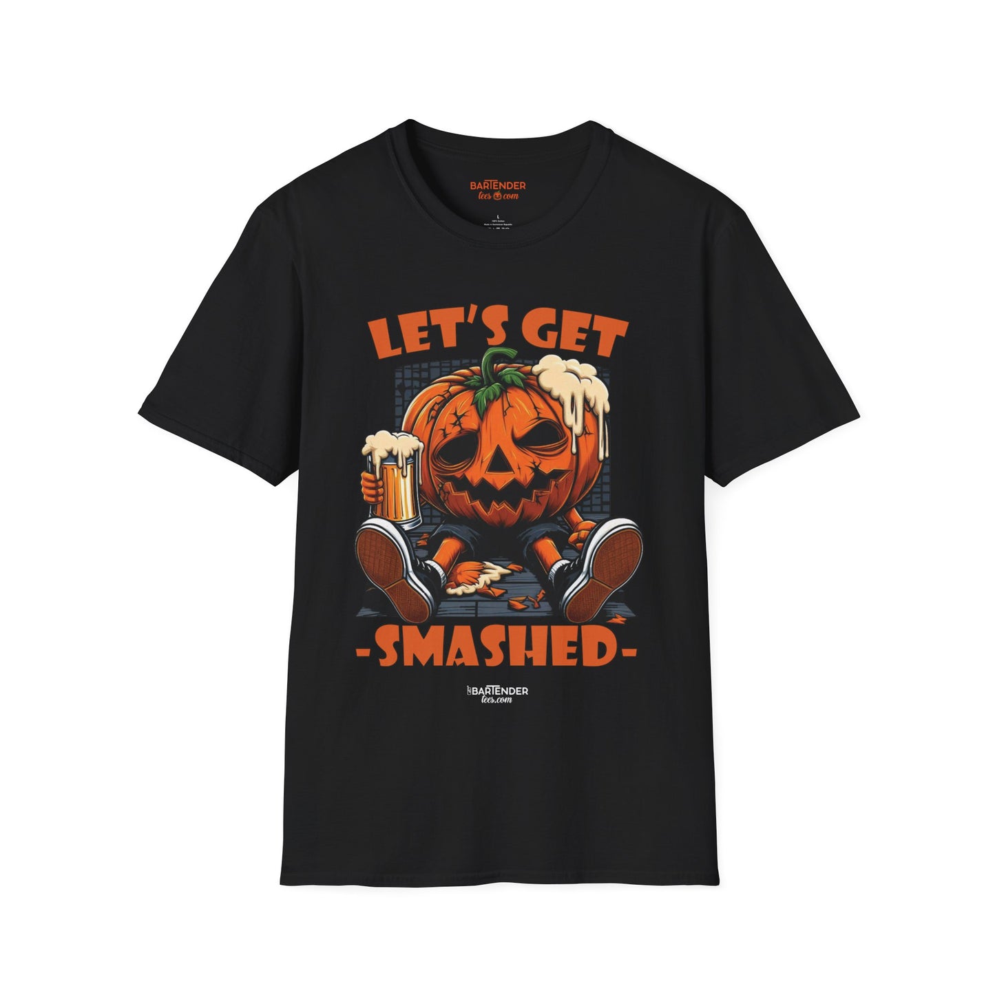 "Lets Get Smashed" Halloween Bartender Softstyle T-Shirt