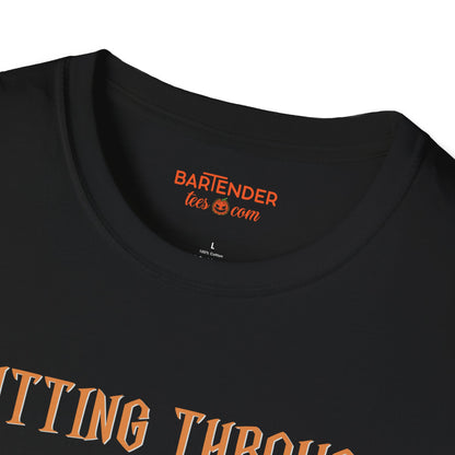 "Cutting through the Night with Killer Cocktails" Halloween Bartender Softstyle T-Shirt