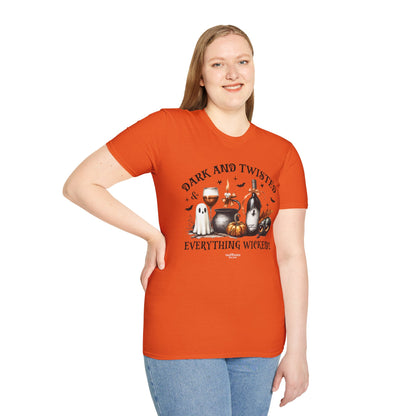 "Dark and Twisted" Softstyle Unisex Halloween T-Shirt