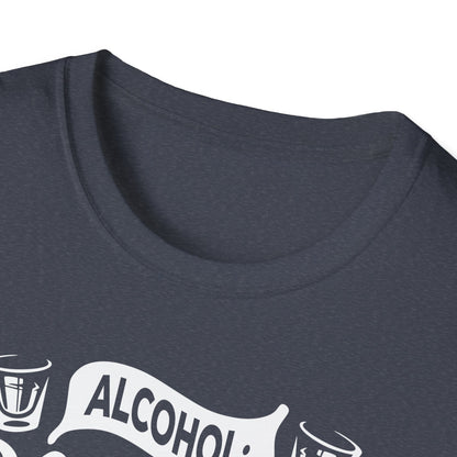 "Alcohol Because No Great Story Started with Salad" Men's Bartender Tee