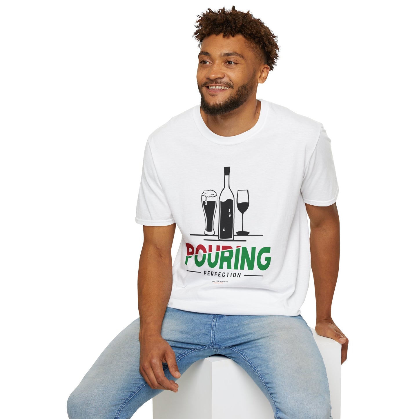 "Pouring Perfection" Men's Bartender Tee