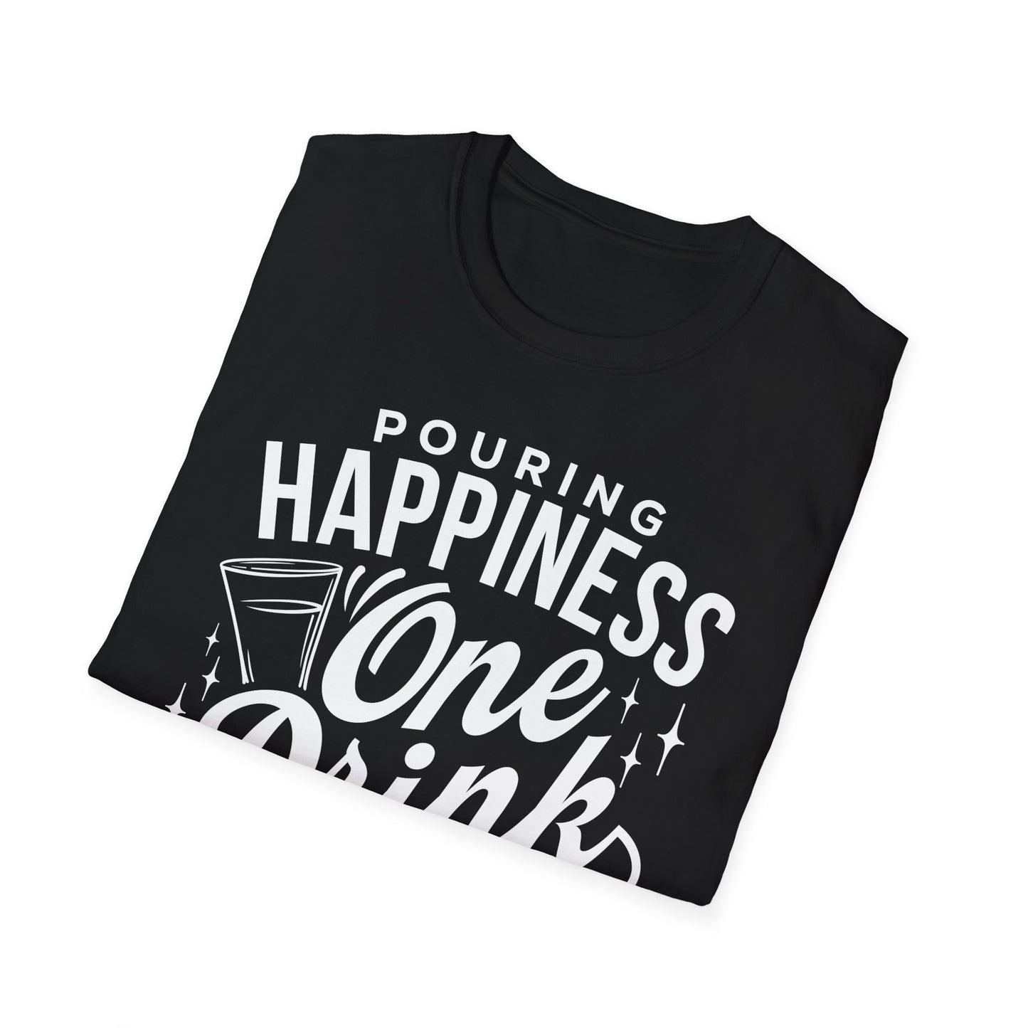 "Pouring Happiness One Drink at a Time" Men's Bartender Tee