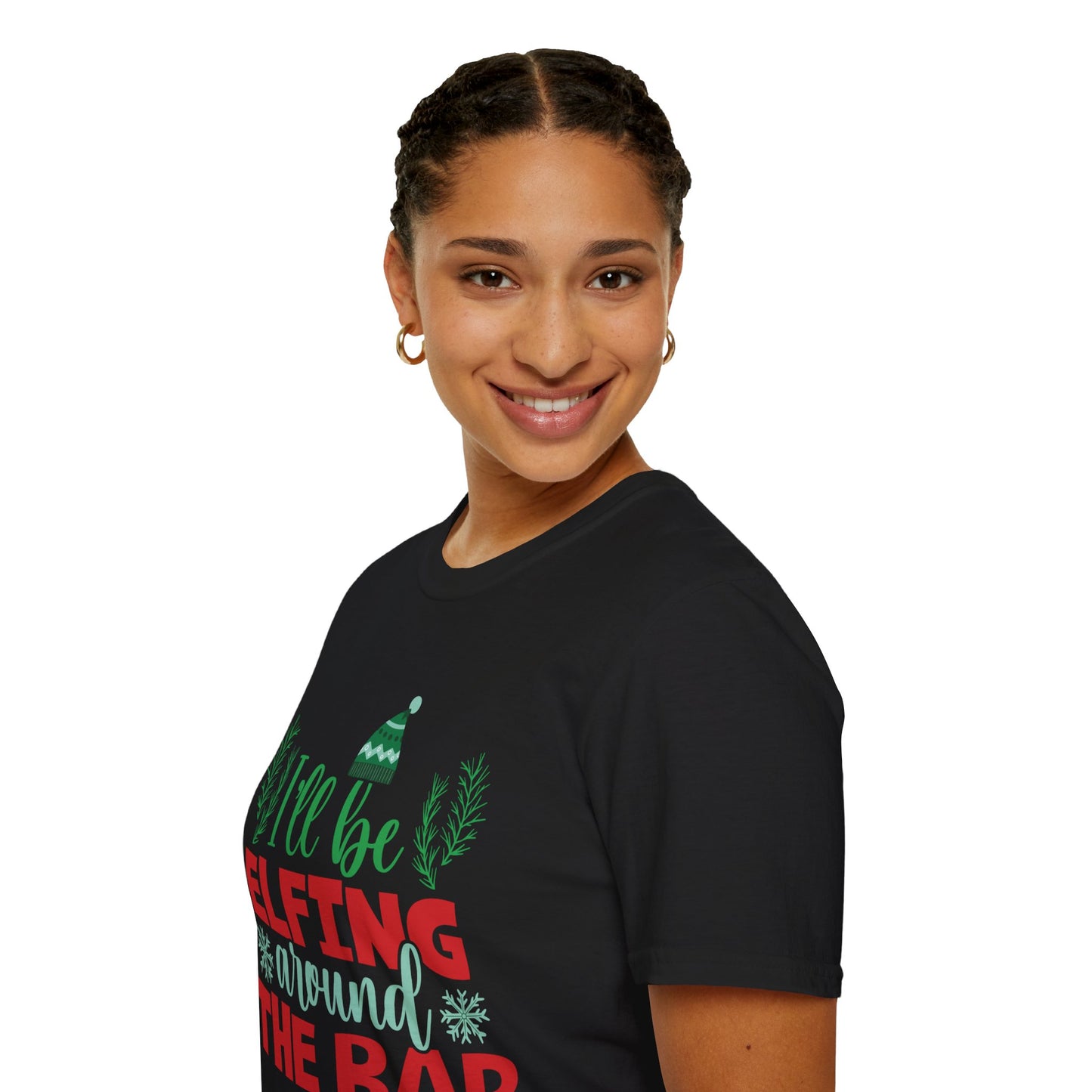 "I'll Be Elfing Around the Bar" Unisex Softstyle T-Shirt