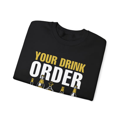 "Your drink order is my cardio" Bartender Sweatshirt