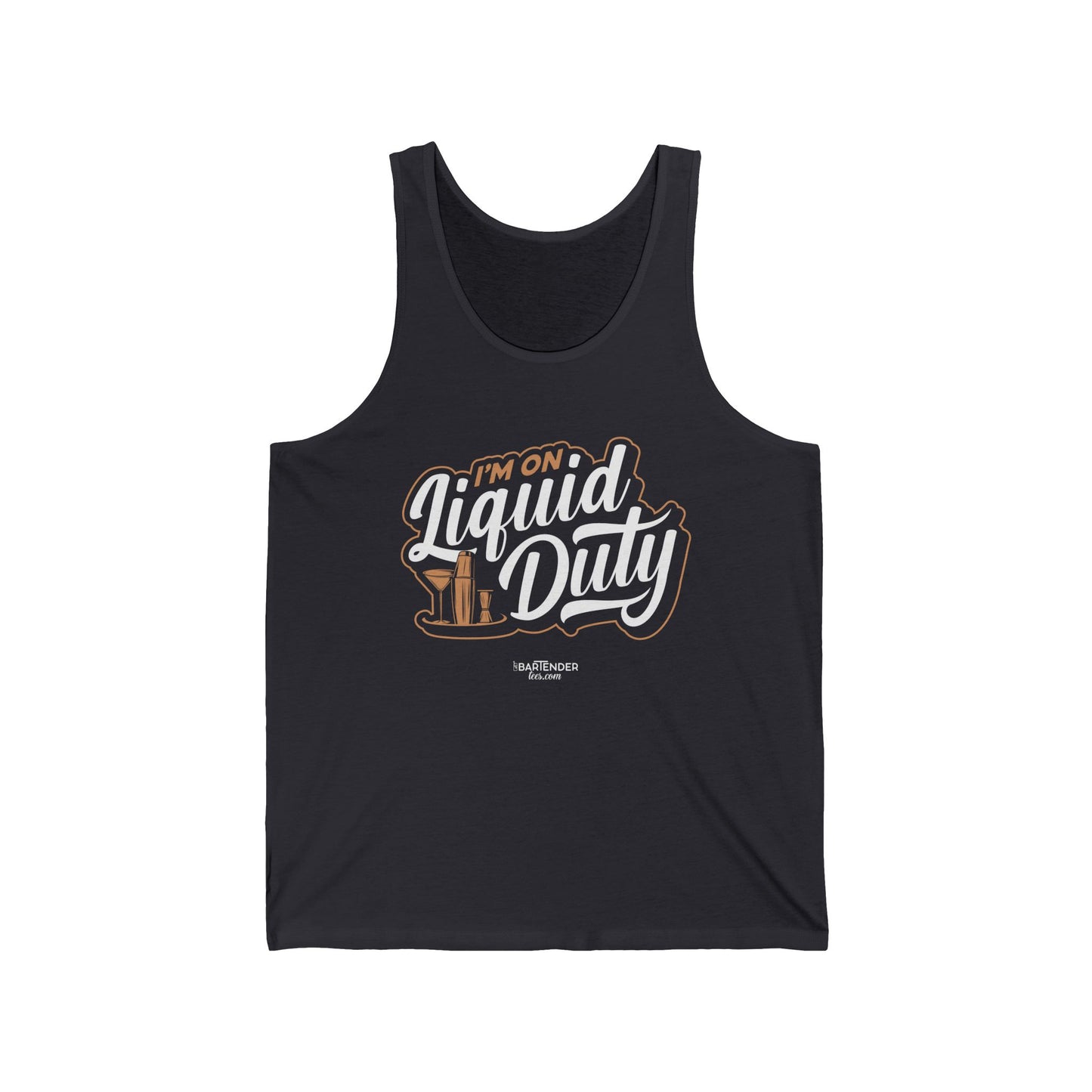 "Im on liquid duty" Men’s Bartender Tank Top