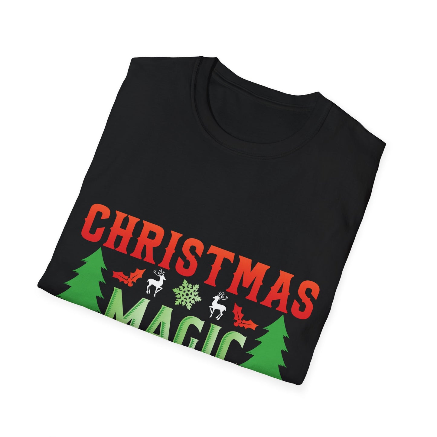 "Christmas Magic Won’t Fix Your Bad Tipping" Unisex Softstyle T-Shirt