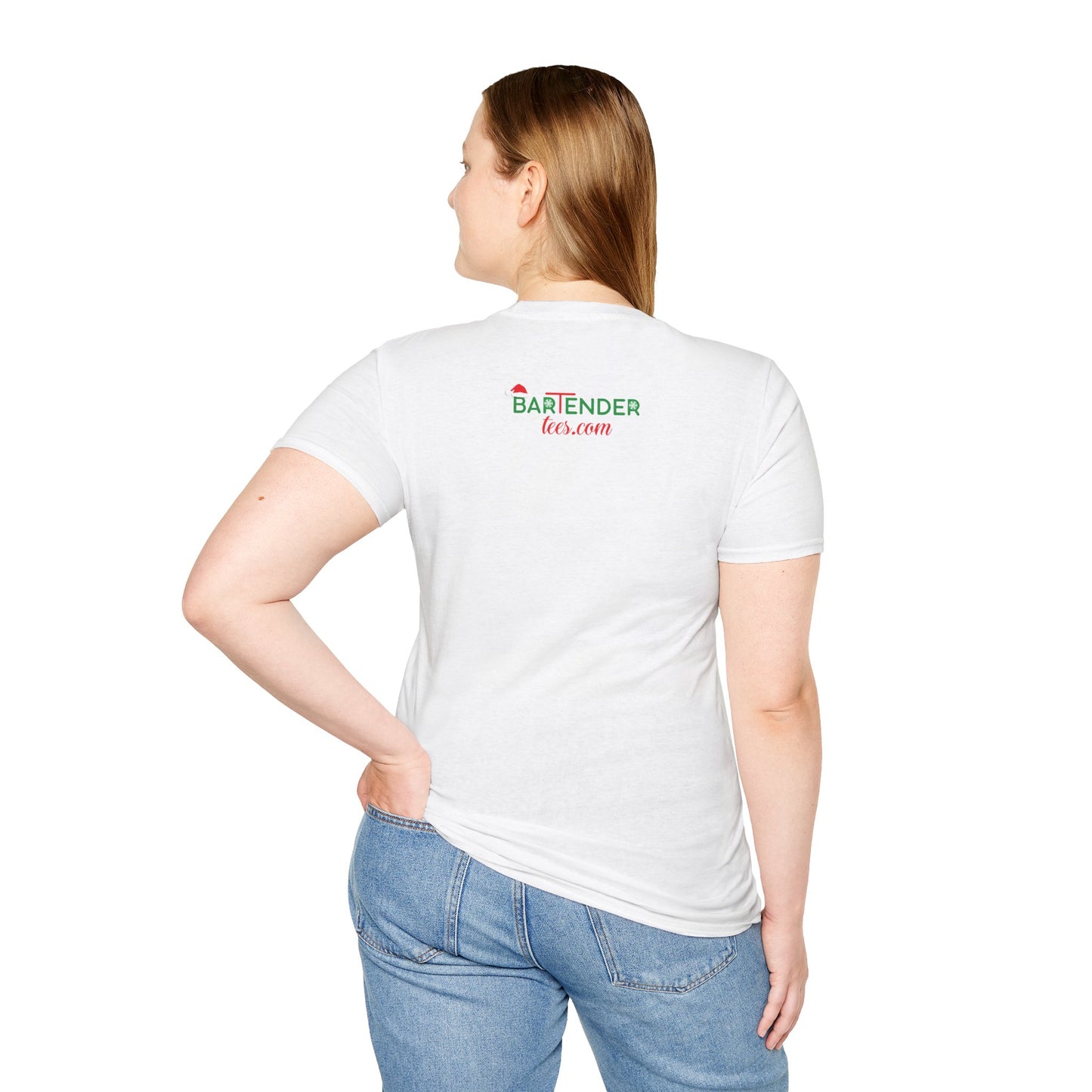 "Bartender by Day, Christmas Hero by Night" Unisex Softstyle T-Shirt