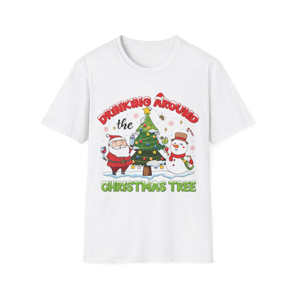 "Drinking Around the Christmas Tree" Unisex Softstyle T-Shirt