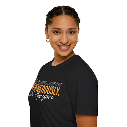 "Tip Generously, I'm Awesome" Unisex Softstyle T-Shirt