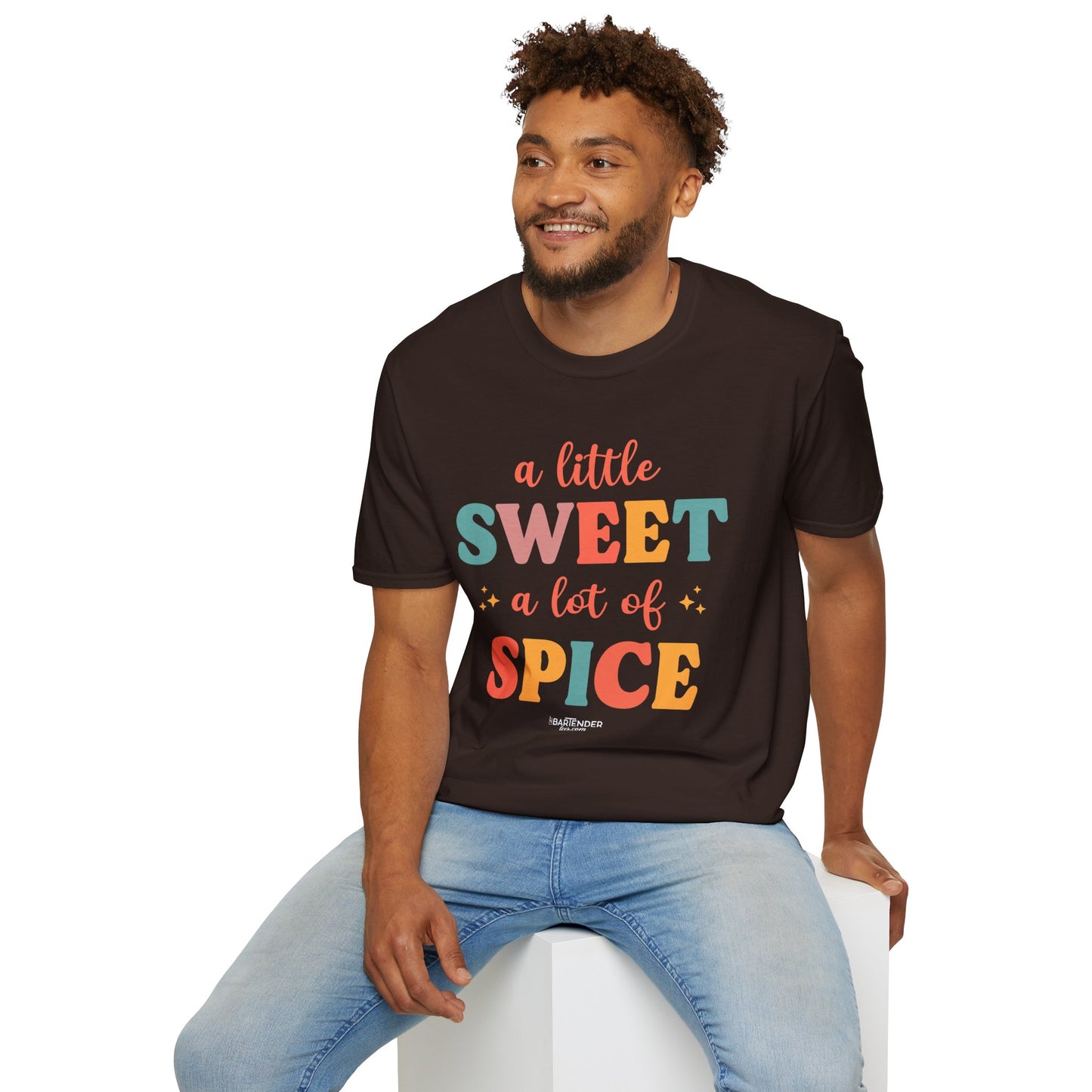 "A Little Sweet a Lot of Spice" Men's Bartender Softstyle T-Shirt