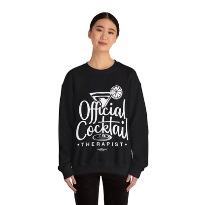 "Official Cocktail Therapist" Bartender Sweatshirt