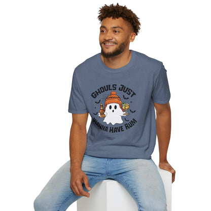 "Ghouls Just Wanna Have Rum" Softstyle Unisex Halloween T-Shirt