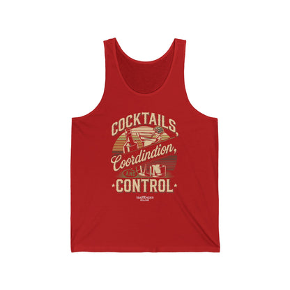 "Cocktails coordination and control" Men’s Bartender Tank Top