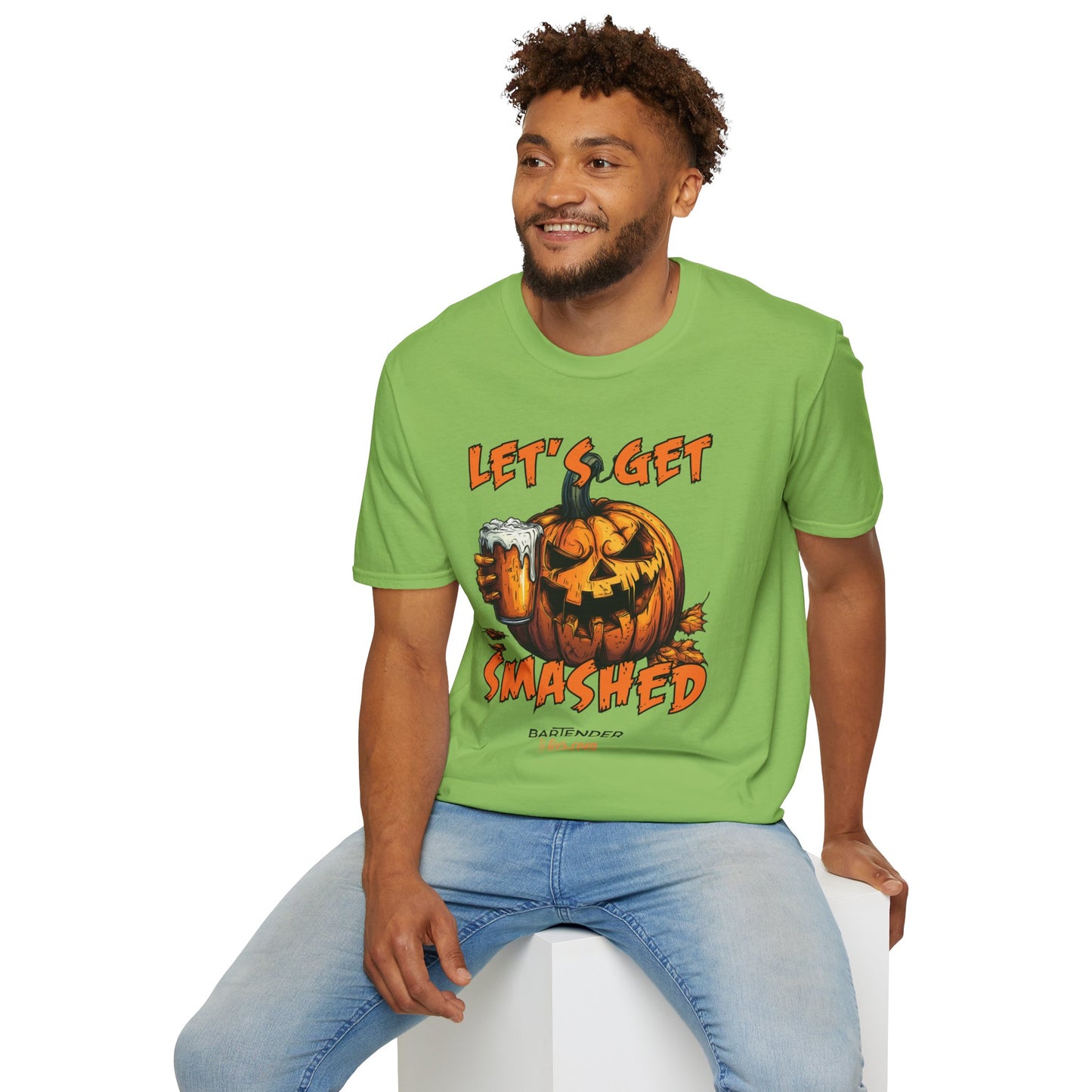 “Let’s Get Smashed”  v2 Halloween Bartender Tee