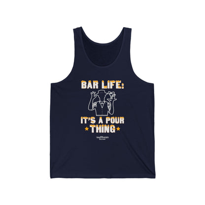 "Bar Life its a pour thing" Men’s Bartender Tank Top