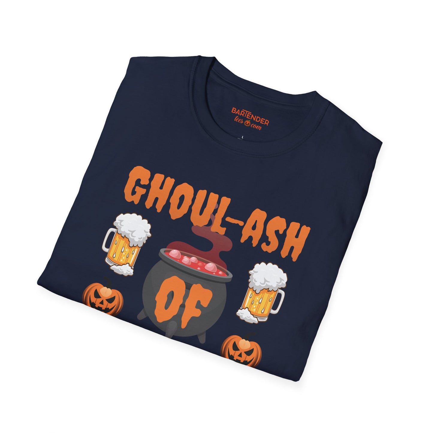 "Ghoul-ash of Cocktails" Halloween Bartender Softstyle T-Shirt