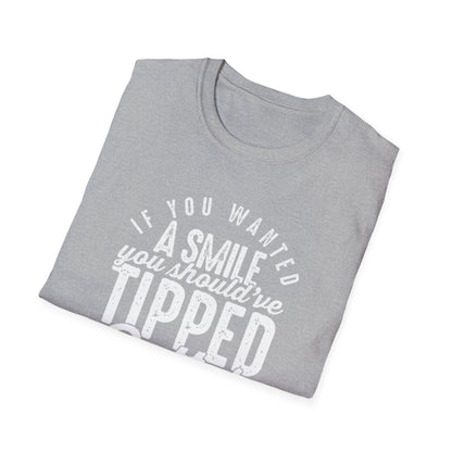 "If You Wanted a Smile You Should've Tipped Better" Men's Bartender Tee