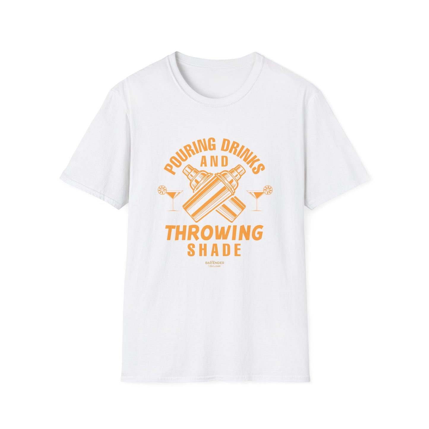 "Pouring Drinks and Throwing Shade" Men's Bartender Tee