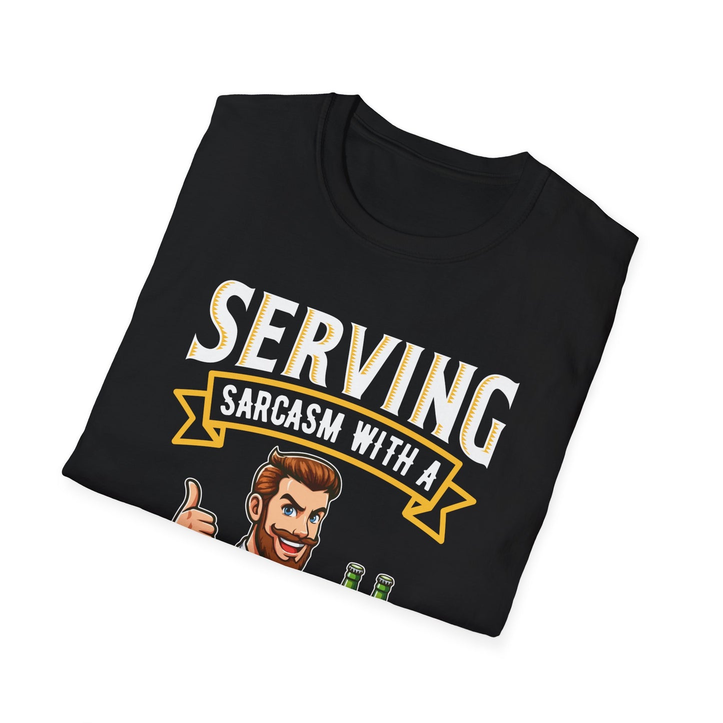 "Serving Sarcasm with a Side of Fries" Unisex Softstyle T-Shirt