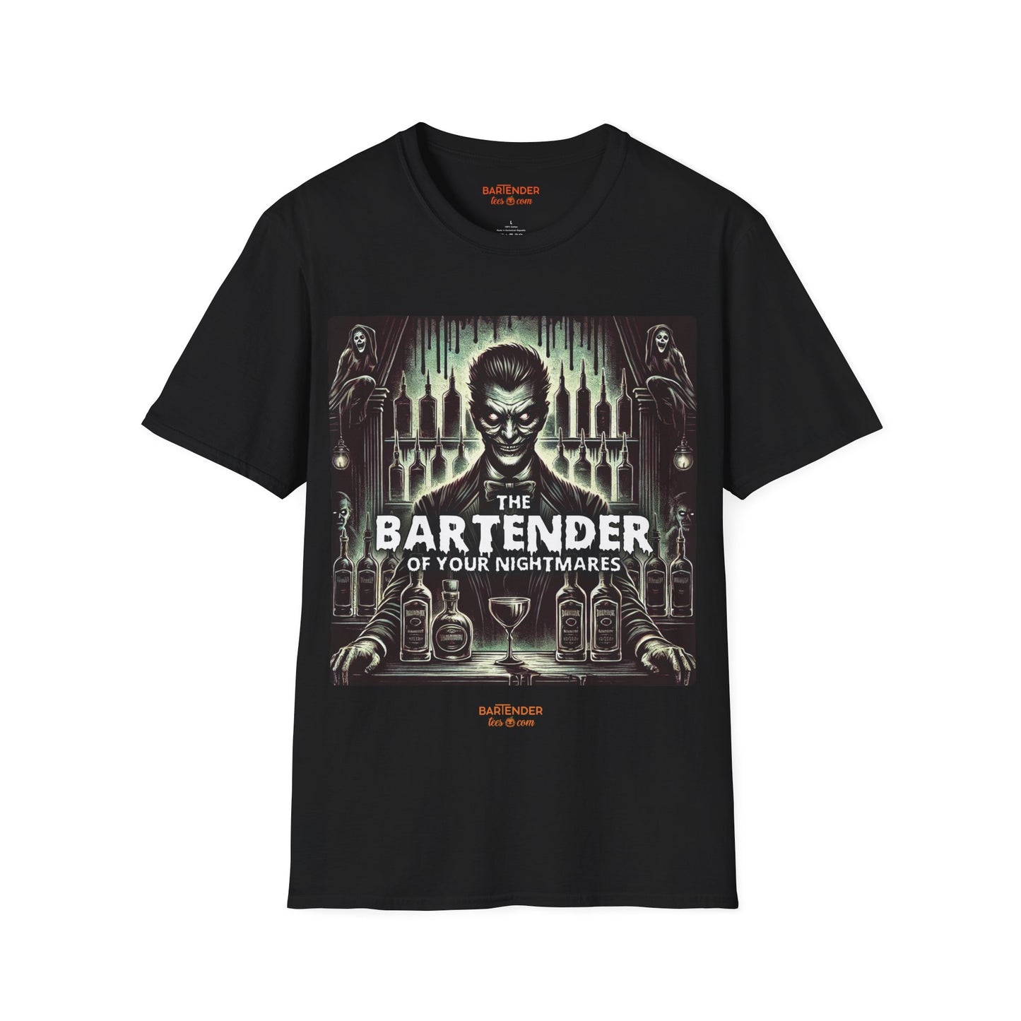 "The Bartender Of Your Nightmares" Halloween Bartender Softstyle T-Shirt