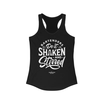 "Bartenders do it shaken and stirred" Women's Bartender Tank Tops