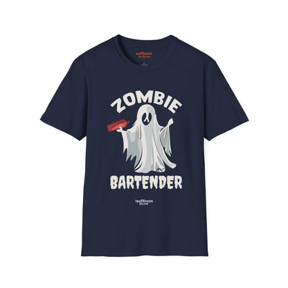 "Zombie Bartender" Halloween Bartender Softstyle T-Shirt