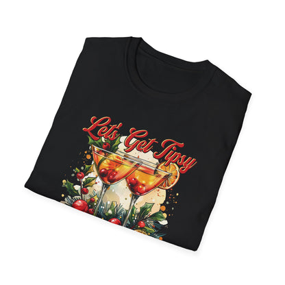 "Let’s Get Tipsy Under the Mistletoe" Softstyle T-Shirt