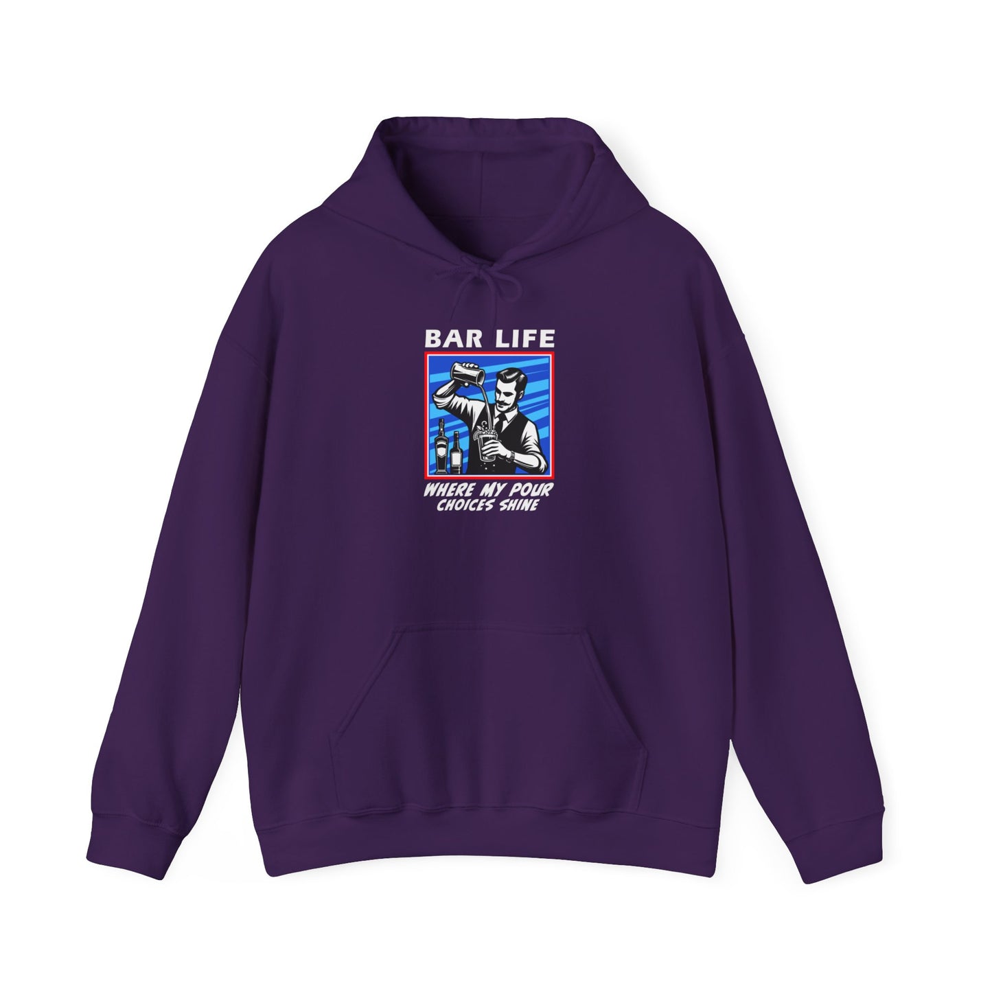 "Bar Life Where my Pour Choices Shine"  Bartender Hoodie