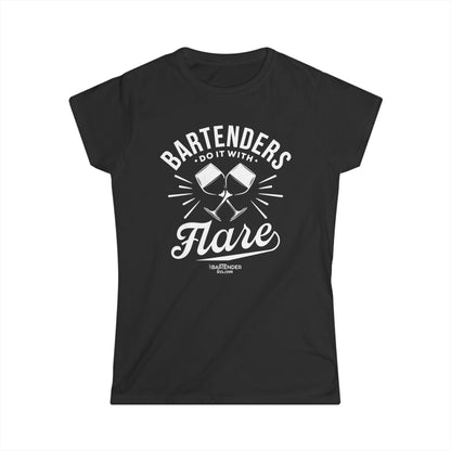 "Bartenders do it with flair" Women's Bartender Tee