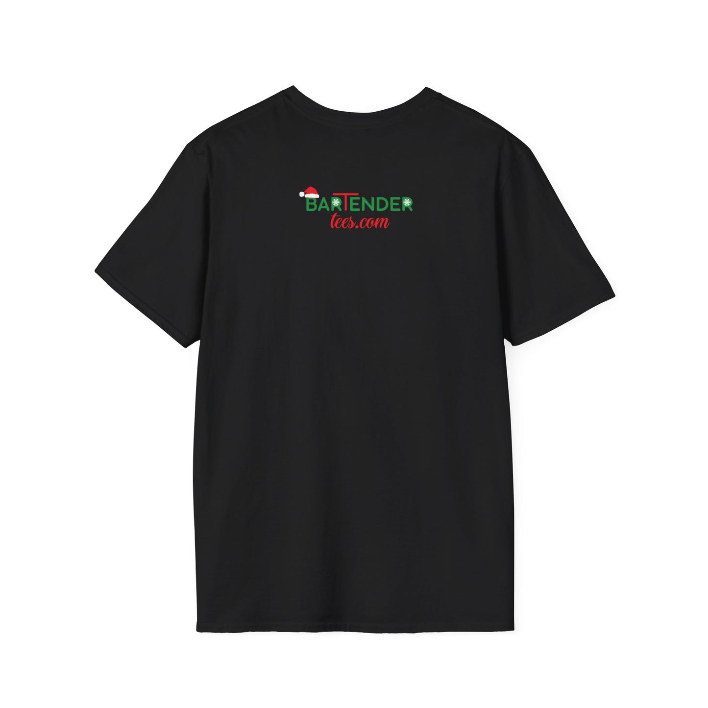 "Holiday Spirits Served with Sarcasm" Unisex Softstyle T-Shirt