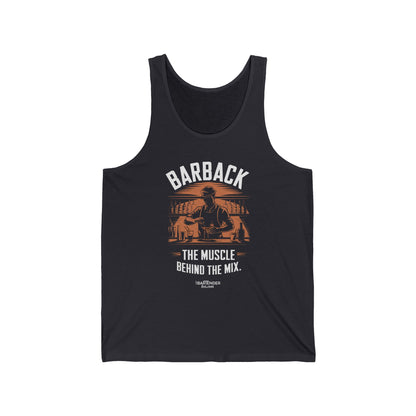 "Barback the muscle behind the mix" Men’s Bartender Tank Top