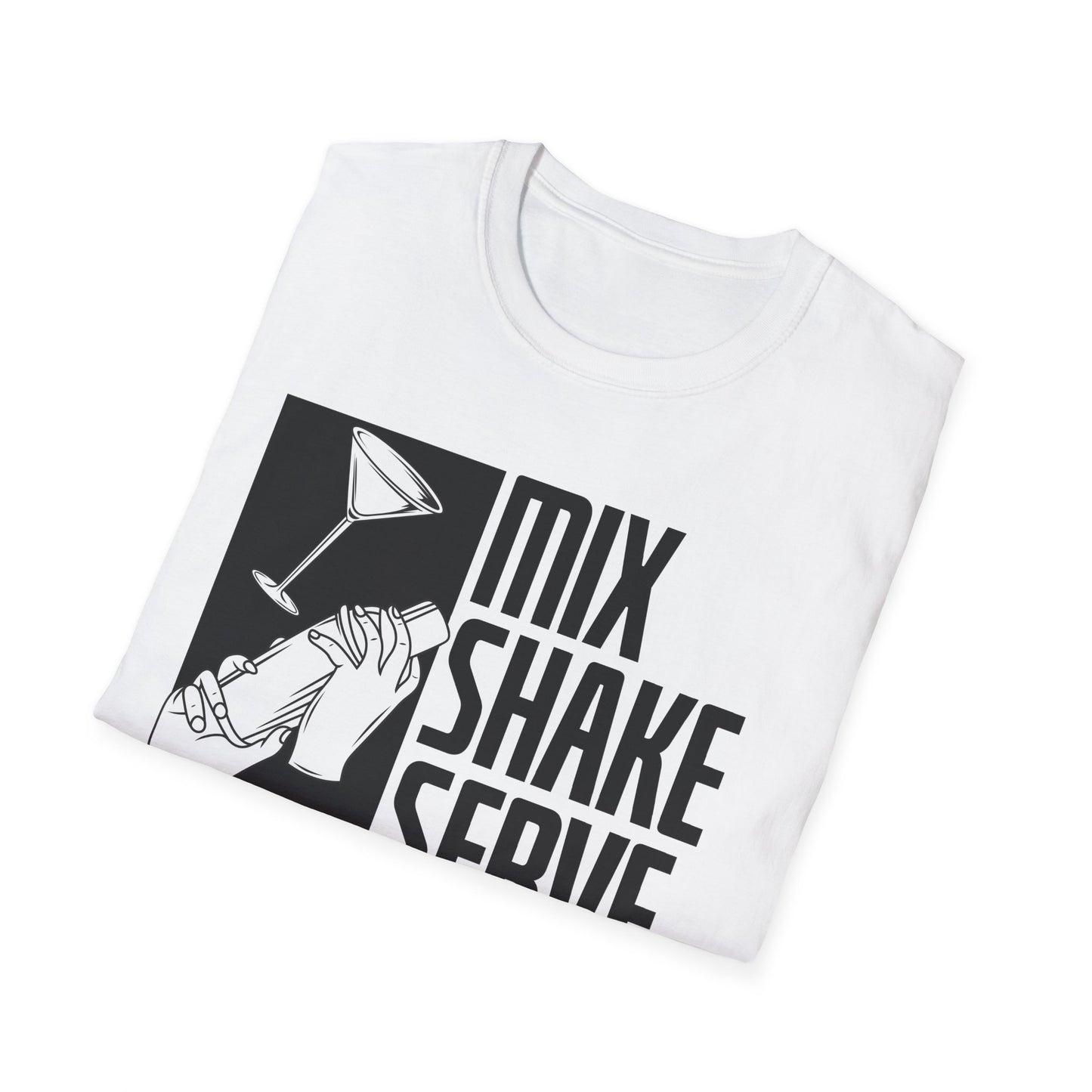 "Mix Shake Serve Repeat" Men's Bartender Tee