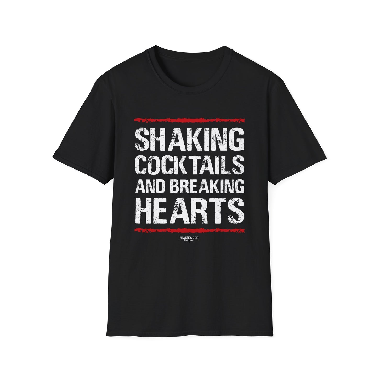 "Shaking Cocktails and Breaking Hearts" Men's Bartender Tee