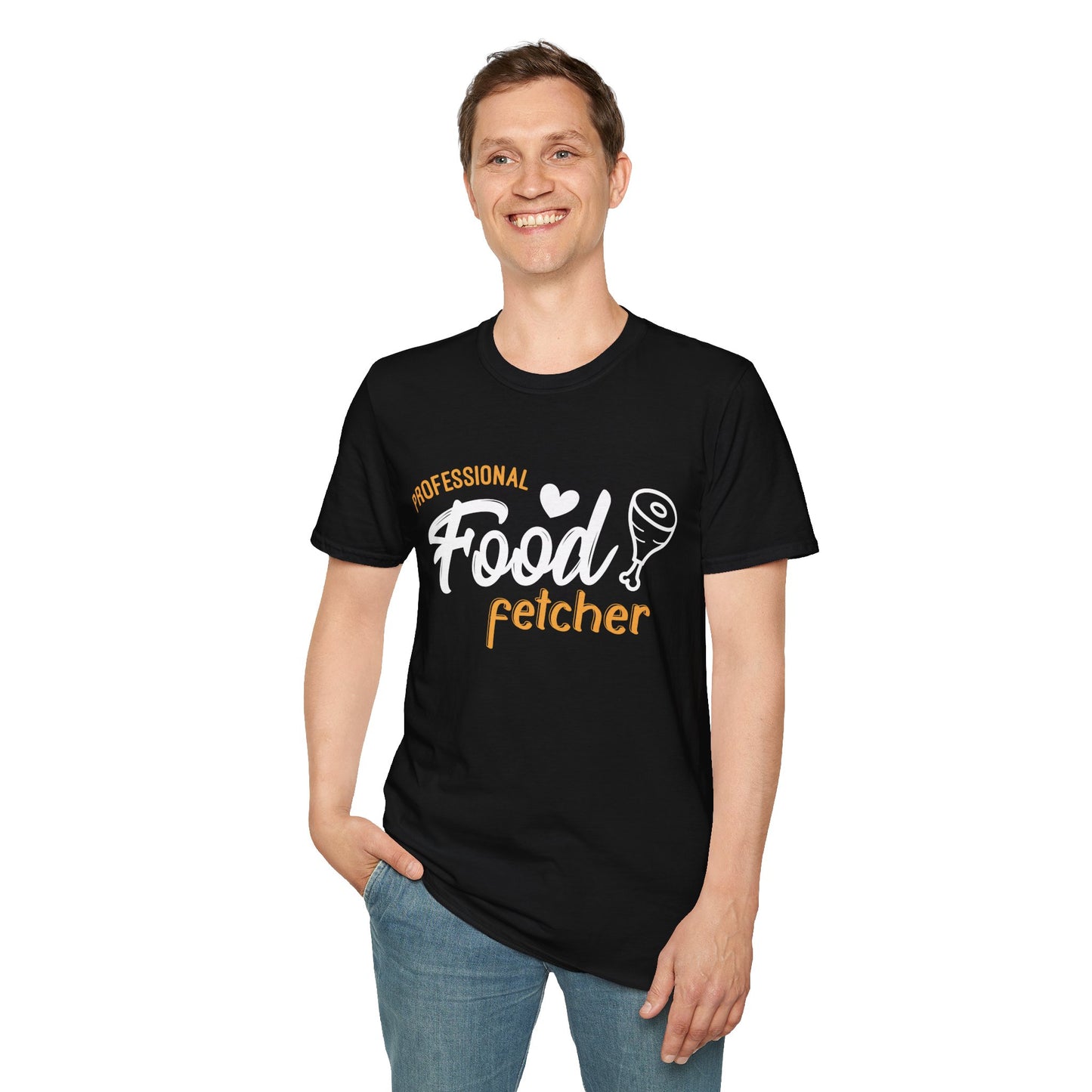 "Professional Food Fetcher" Unisex Softstyle T-Shirt