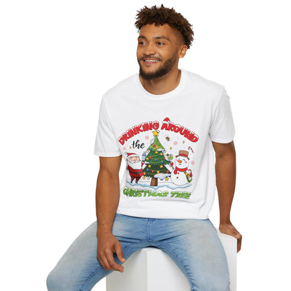 "Drinking Around the Christmas Tree" Unisex Softstyle T-Shirt