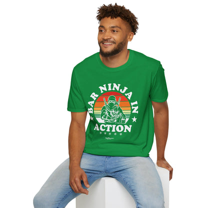 "Bar Ninja in Action" Men's Bartender Tee