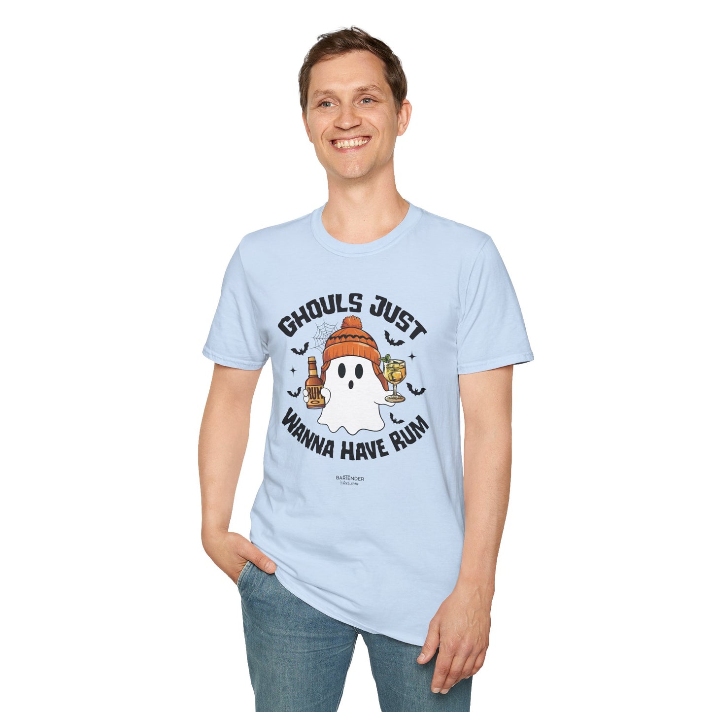 "Ghouls Just Wanna Have Rum" Softstyle Unisex Halloween T-Shirt