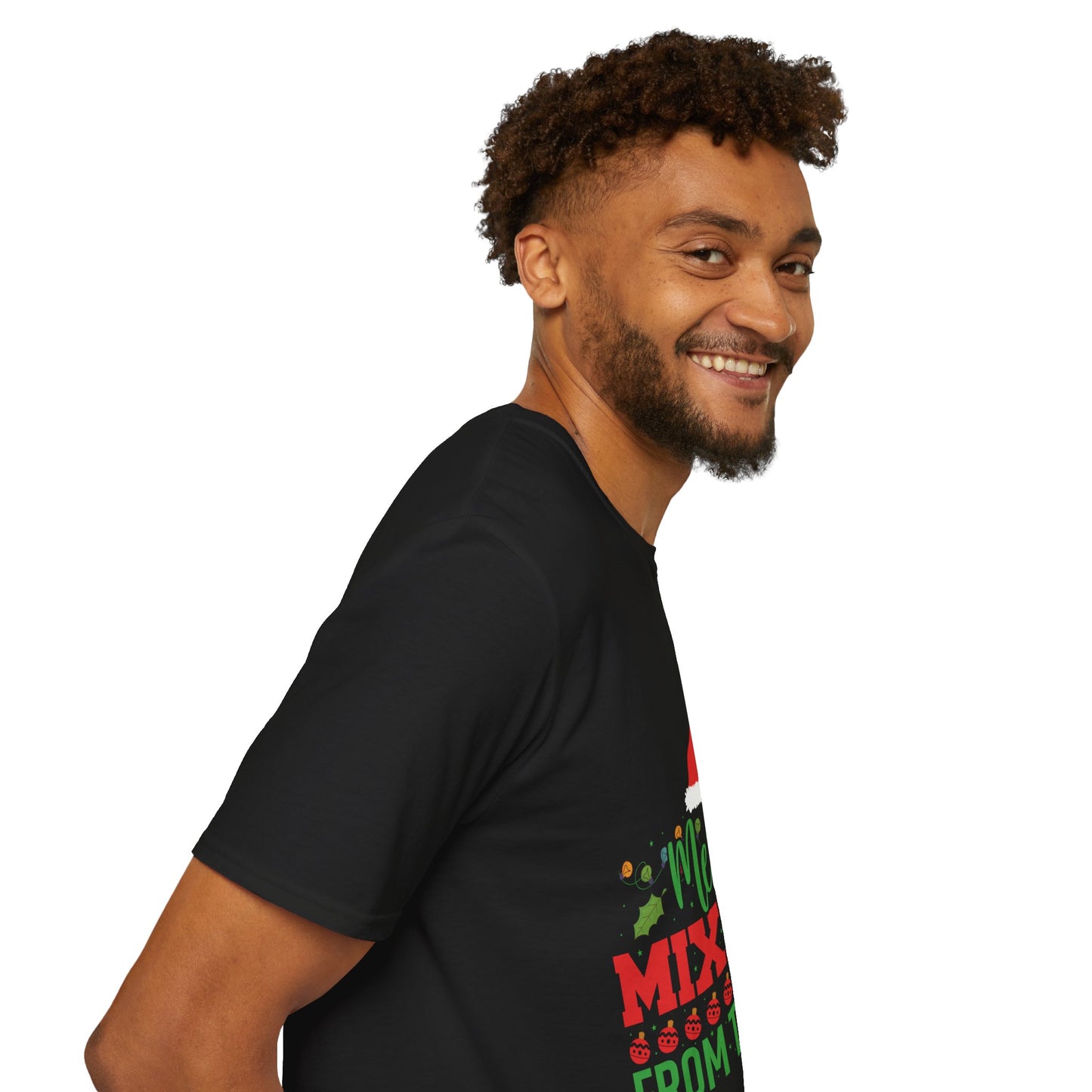 "Merry Mixmas From The Bar" Unisex Softstyle T-Shirt