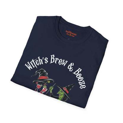 "Witchs Bres and Booze" Halloween Bartender Softstyle T-Shirt