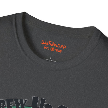 "Brew up Some Spirits" Halloween Bartender Softstyle T-Shirt