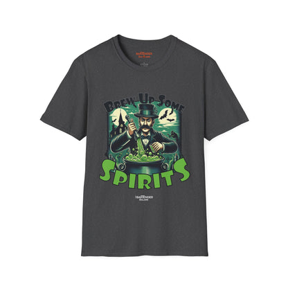 "Brew up Some Spirits" Halloween Bartender Softstyle T-Shirt