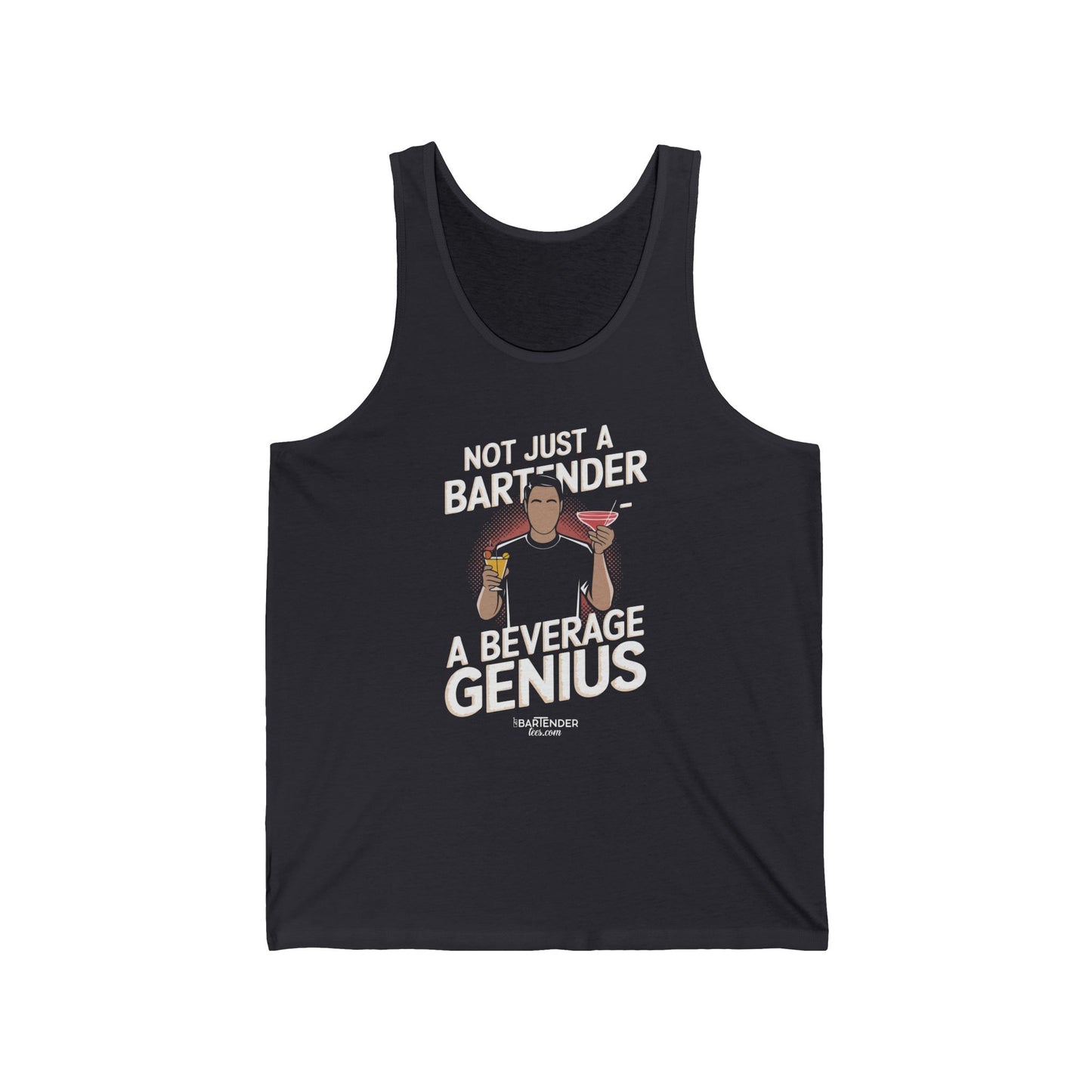 "Not just a bartender a beverage genius" Men’s Bartender Tank Top