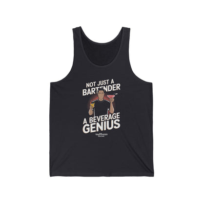 "Not just a bartender a beverage genius" Men’s Bartender Tank Top